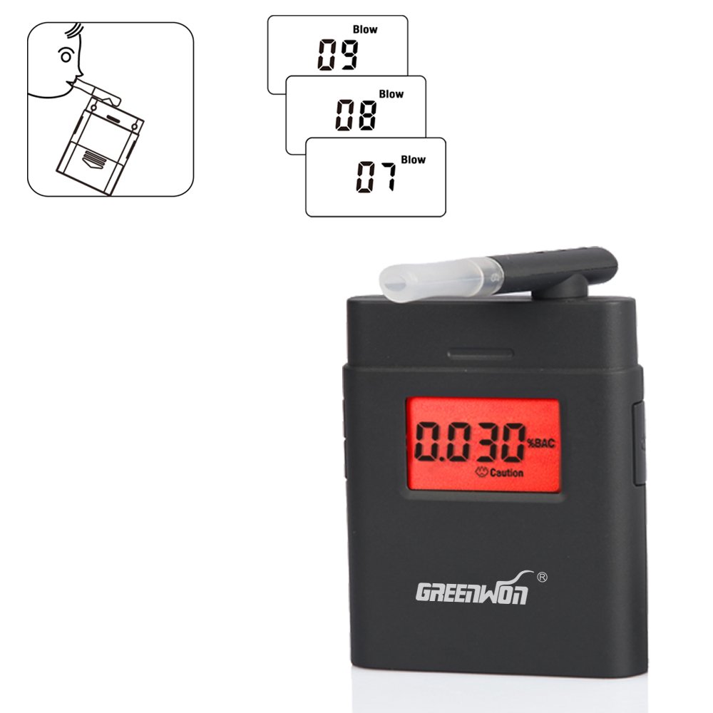Alcohol Breathalyser Chinese producer Accurate Digital LCD Backlit Display Audible Alcohol Breathalyser