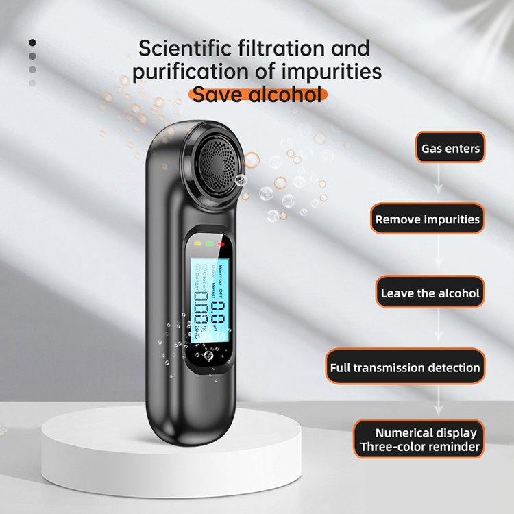 Custom Led Digital Display Alcoholtester Breathalyzer High Capacity Portable Breath Alcohol Tester