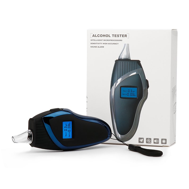 Alcohol tester Portable drunk driving tester Breath-blowing personal alcohol test