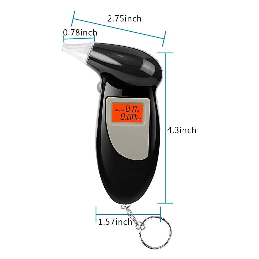 Professional Digital Breath Tester Alcohol Breath Tester Breathalyzer Alcohol Detector Lcd Detector Backlight Light Dropshipping