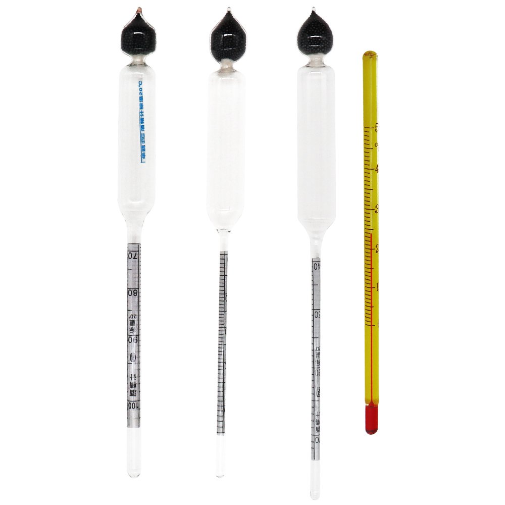 NEW 4 Piece/set 0-100% Alcoholometers Concentration Meter Alcoholmeter Tester Alcohol Professional Tester