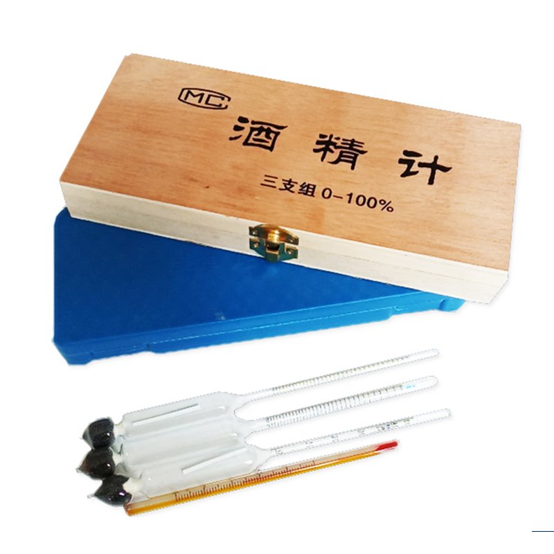 NEW 4 Piece/set 0-100% Alcoholometers Concentration Meter Alcoholmeter Tester Alcohol Professional Tester