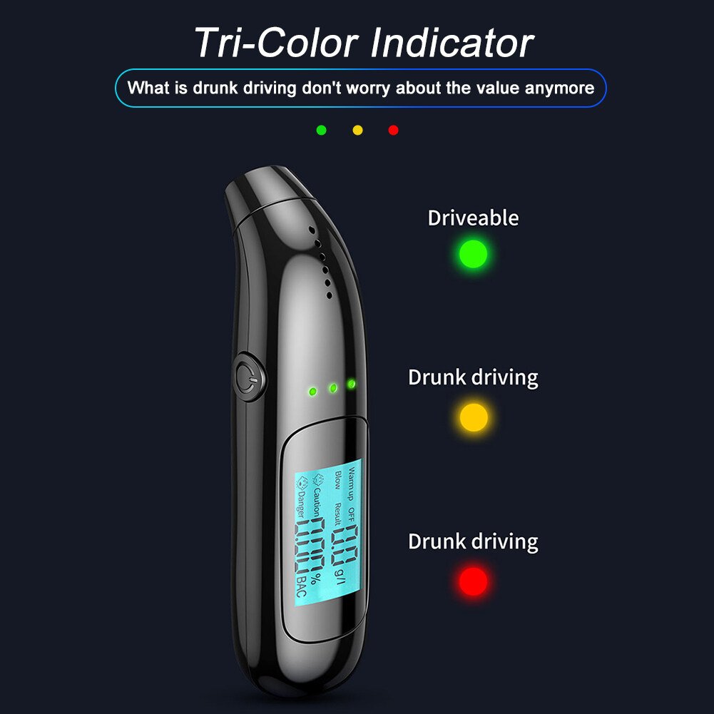 Wholesale Alcohol Meter Device LED Breathalyser Alcohol Tester Digital Testing Tool
