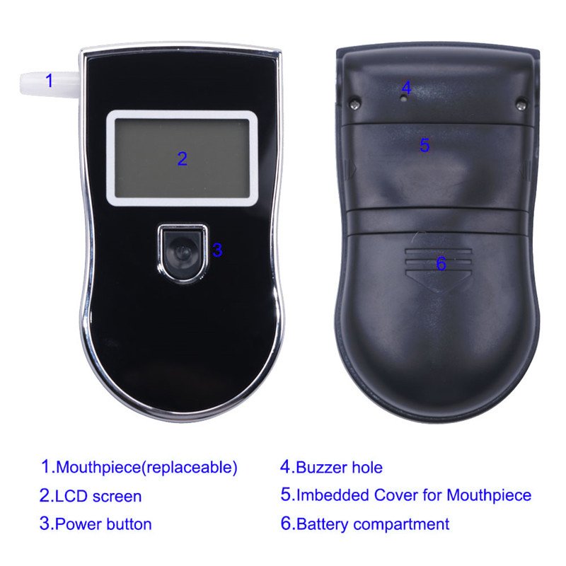Hot selling products 3 digit LCD display manual Digital Breathalyzer alcohol breath tester