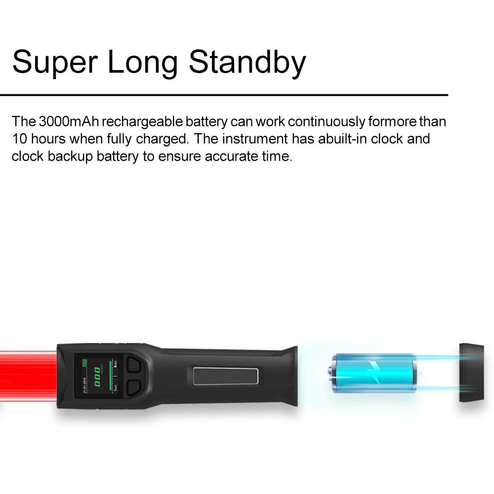 Multi functional alcohol tester for more accurate detection super long standby can work continuously for 10 hours