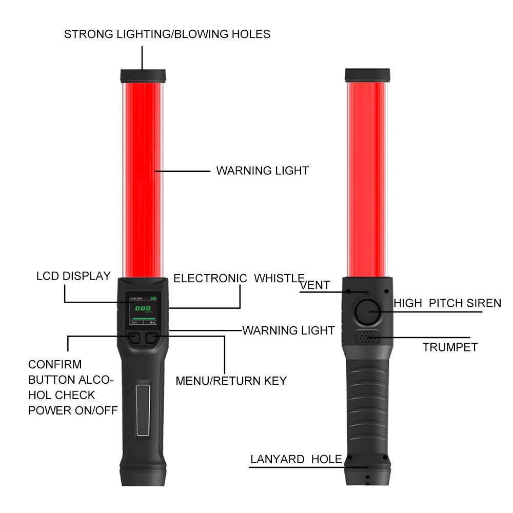 Multi functional alcohol tester for more accurate detection super long standby can work continuously for 10 hours