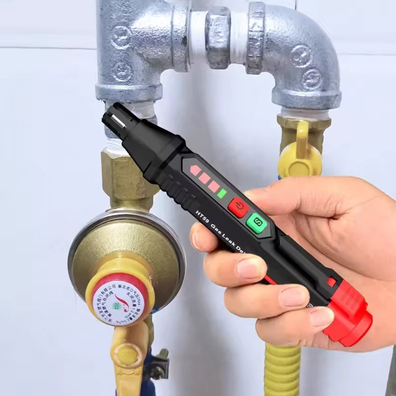 Portable Multi Gas Detectors Mini Precision Flammable Gas Leakage Detector with Sound Light Alarm for Home