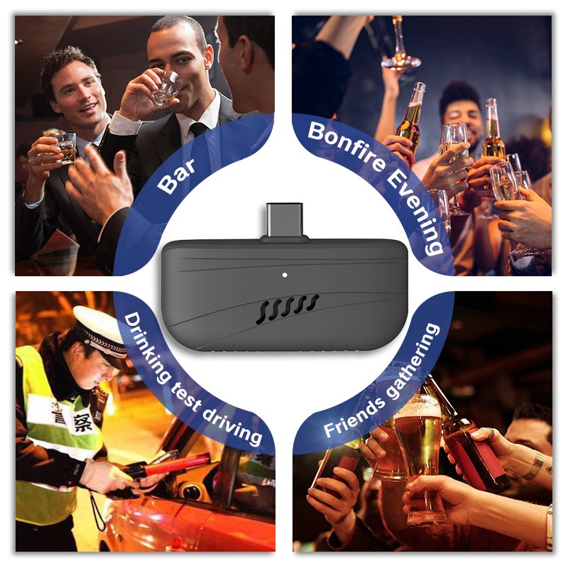 Professional Factory OEM Wine Driver Breathalyzer Tester Breathscan Alcohol Detector