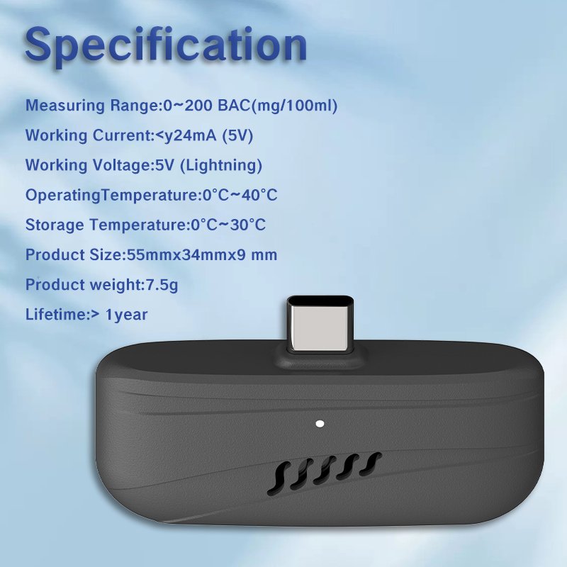 Professional Factory OEM Wine Driver Breathalyzer Tester Breathscan Alcohol Detector