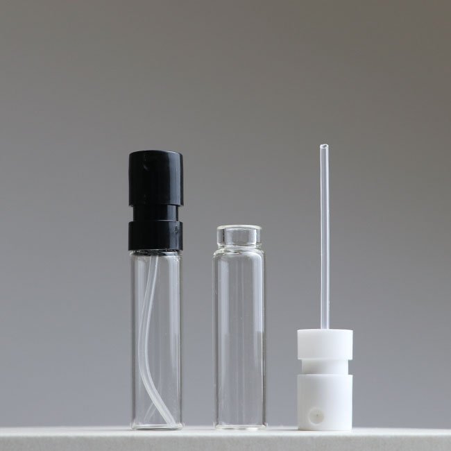 Mini Low price luxury customizable Refillable 1ml 1.5ml 2ml 3ml perfume tester vials sample glass perfume spray bottle