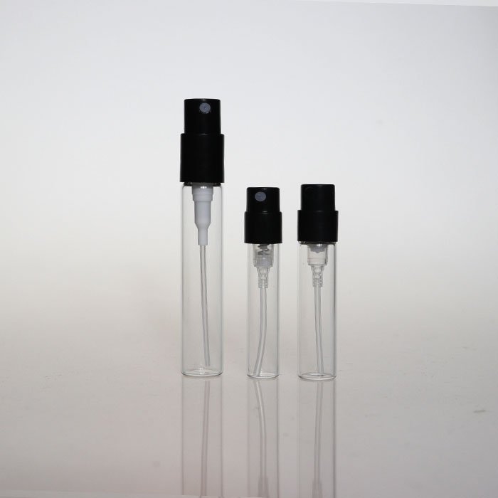 Mini Low price luxury customizable Refillable 1ml 1.5ml 2ml 3ml perfume tester vials sample glass perfume spray bottle