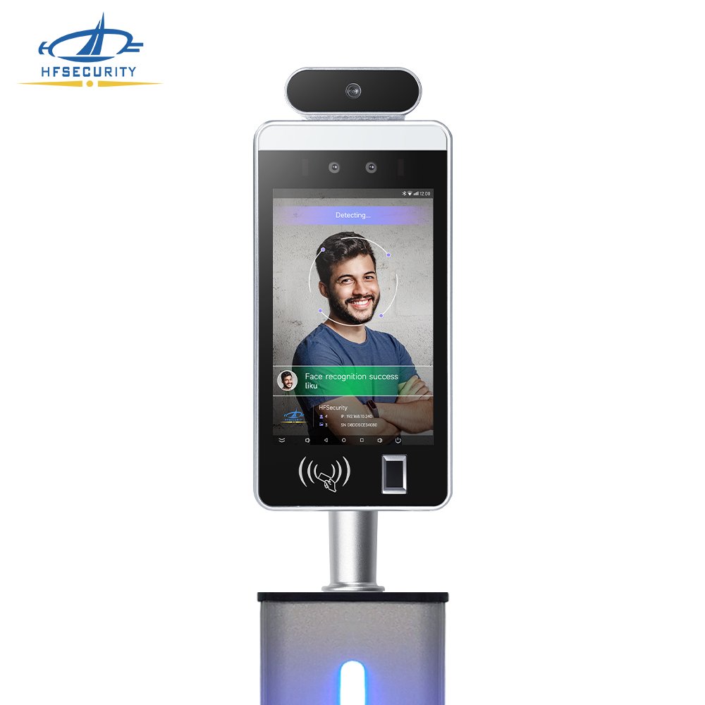 HFSecurity RA08T office government Face Recognition Temperature Alcohol Detection Terminal