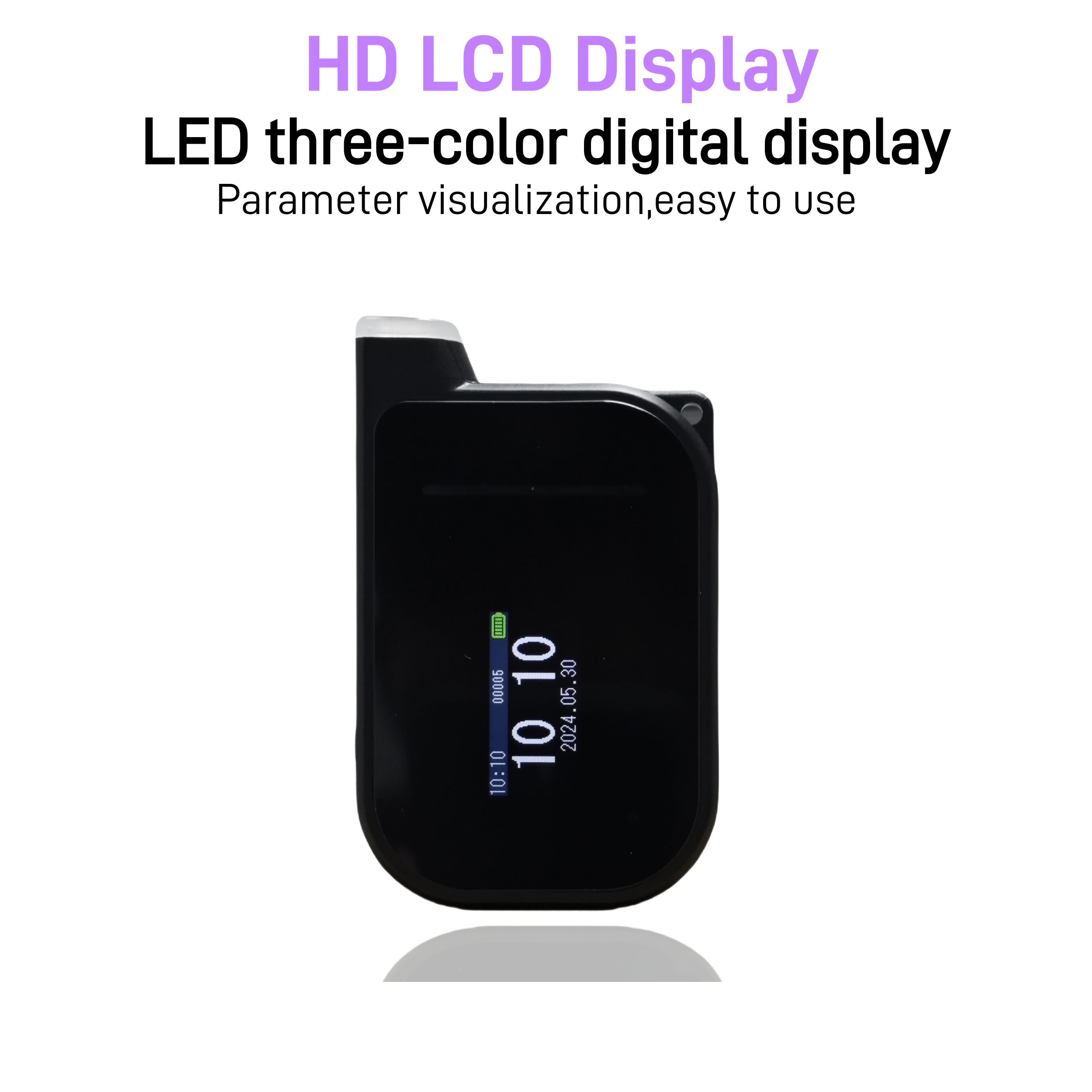 Breathalyzer with LCD Digital Display Portable Alcohol Tester with USB Rechargeable and Bluetooth