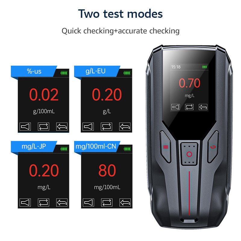 Buy breathalyzer with PSE/CE/FCC/ROHS certificate alcohol testers alcohol breathalyzer support OEM/ODM color/logo/package
