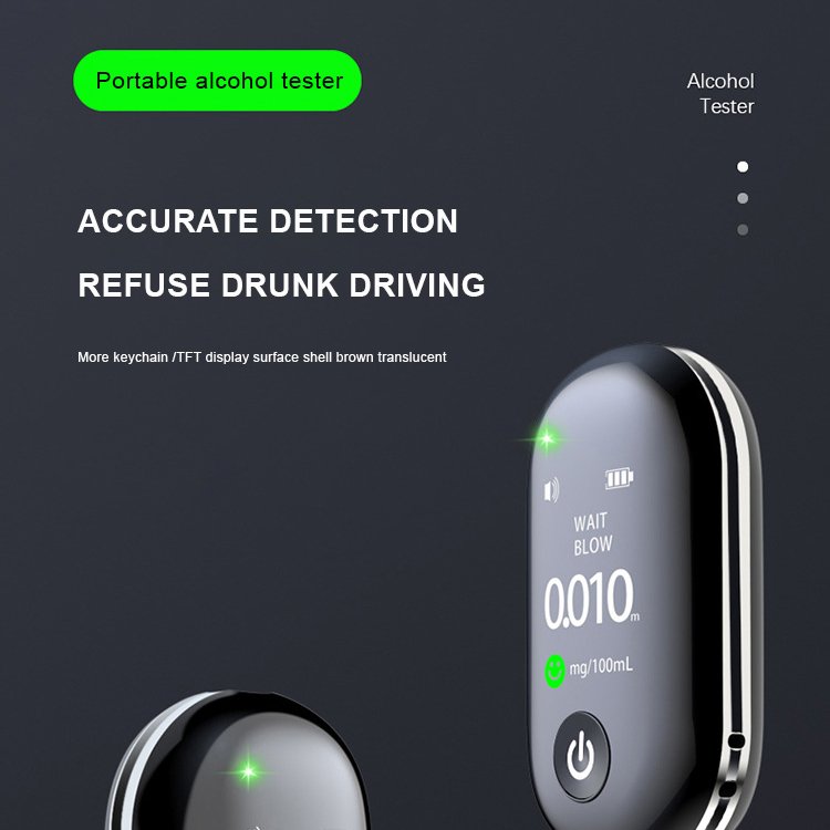 Hot Sale Non-Contact Drive Safety Breathalyser USB Lithium Battery Breath Alcohol Tester for Law Enforcement