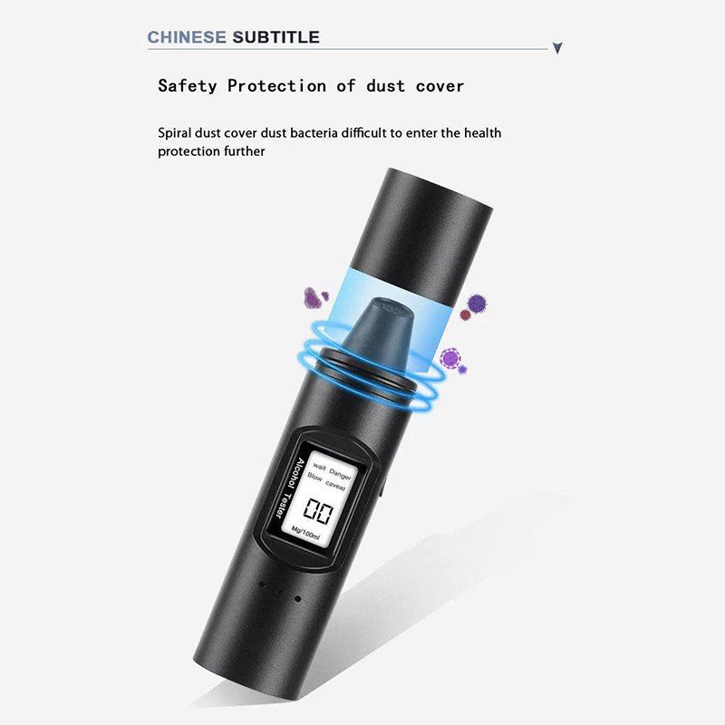 Newest & OEM Digital Breath , Car Breathalyzer, Portable,Blowing Drunk Driving ,Wine Alcohol Tester,AT-JCW-001-V2