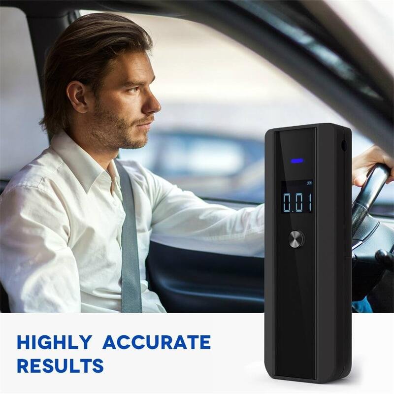 Portable Consumer Alochol Tester High Accuracy Semiconductor Breathalyzer Alochol Tester with LCD Display
