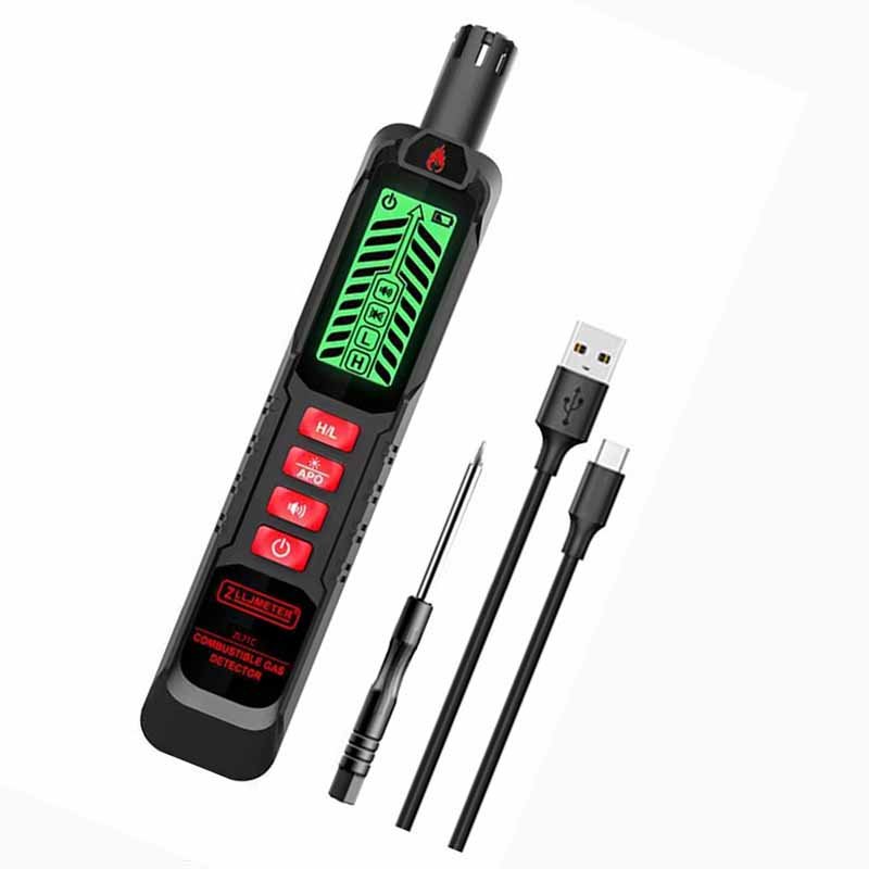 Mini Pen Type LPG Detector Gas Analyzer Combustible Flammable Natural Gas Tester with Visible Audible Alarm Industrial Usage