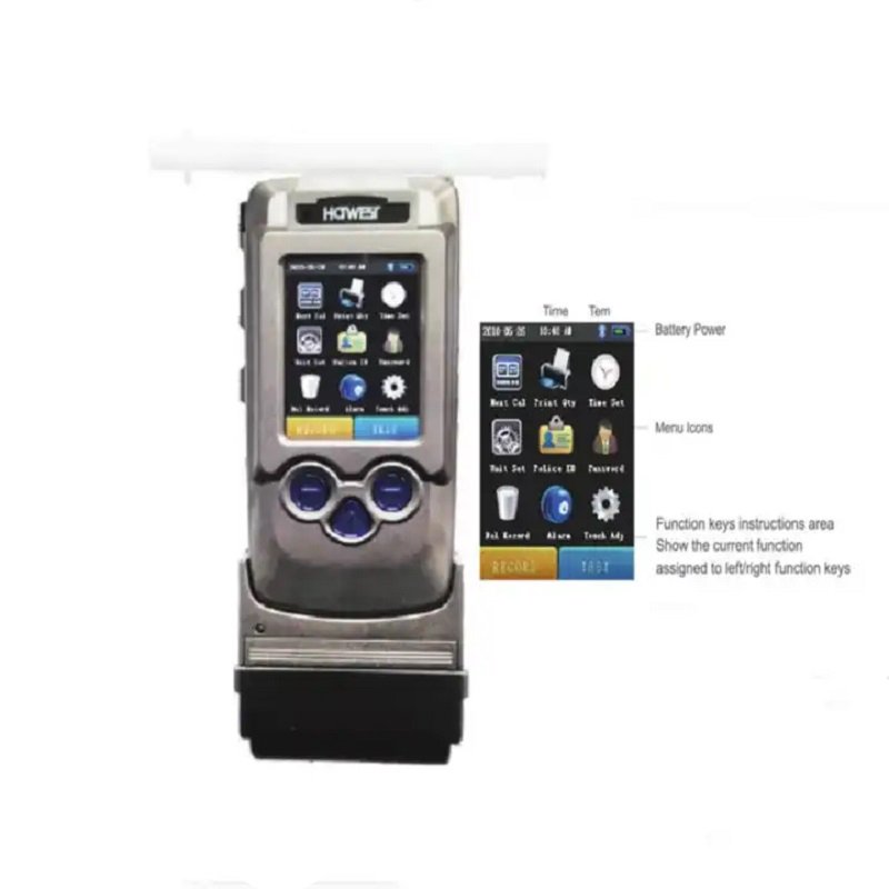 Fuel Cell Breathalyzer High Accuracy Bluetooth Digital Printer Alcohol Tester with Mouthpiece