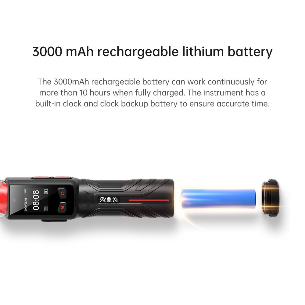 Non-contact Digital breathalyzer Professional Fuel cell Electrochemical Serons Breathalyzer Alcohol Tester BJL 3