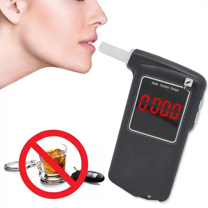 Portable handheld breathalyzer Blow alcohol tester Wholesale Digital Alcohol Breath Tester Alcohol Checker with Mouthpieces