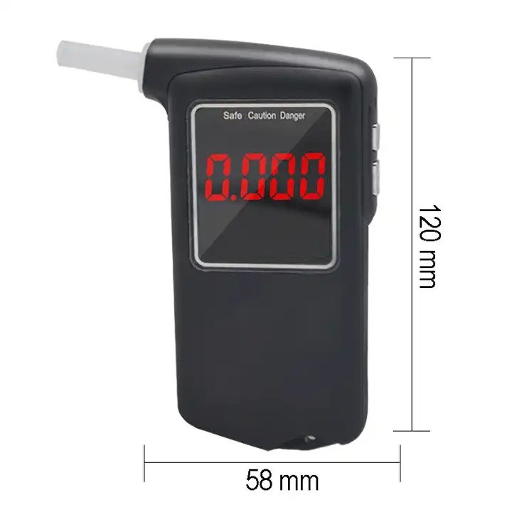 Portable handheld breathalyzer Blow alcohol tester Wholesale Digital Alcohol Breath Tester Alcohol Checker with Mouthpieces
