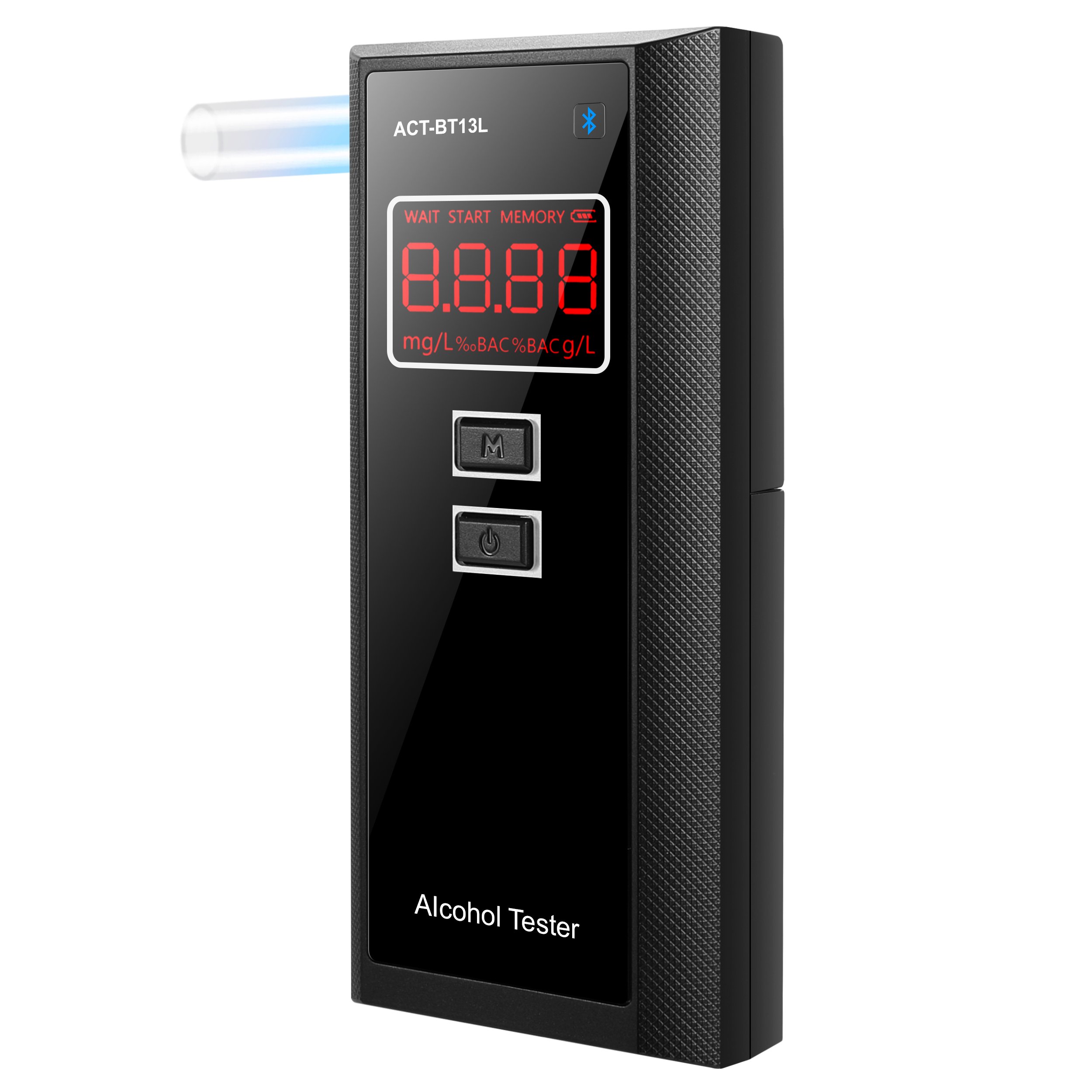 Factory good sale breathalyzer bluetooth function alcohol tester BT data transmission alcohol detector