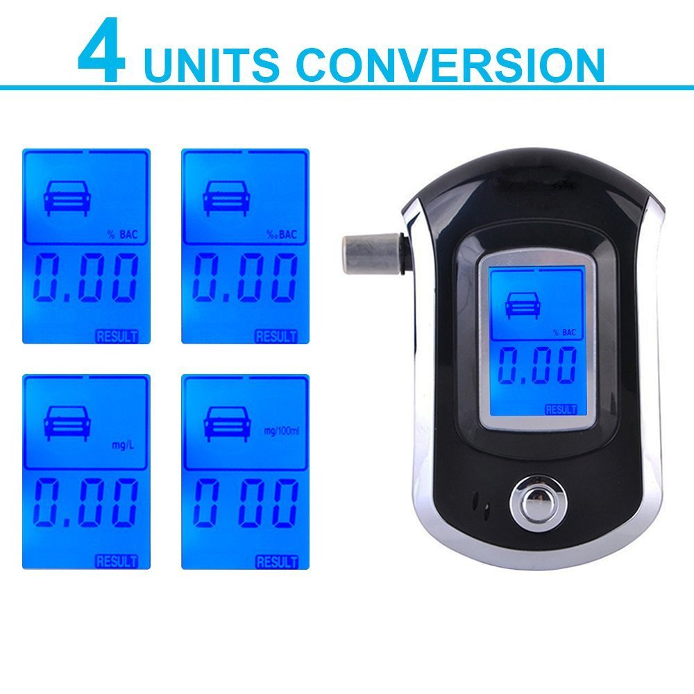 Digital Breathalyser with LCD Display Screen Breath Alcohol Tester Customized Alcoholimetro Alcohol Meter