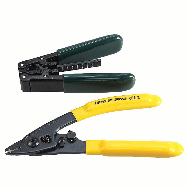 FTTH Fiber Optic Tool Kit with Optical Power Meter and Visual Fault Locator and FC-6S Fiber Cleaver