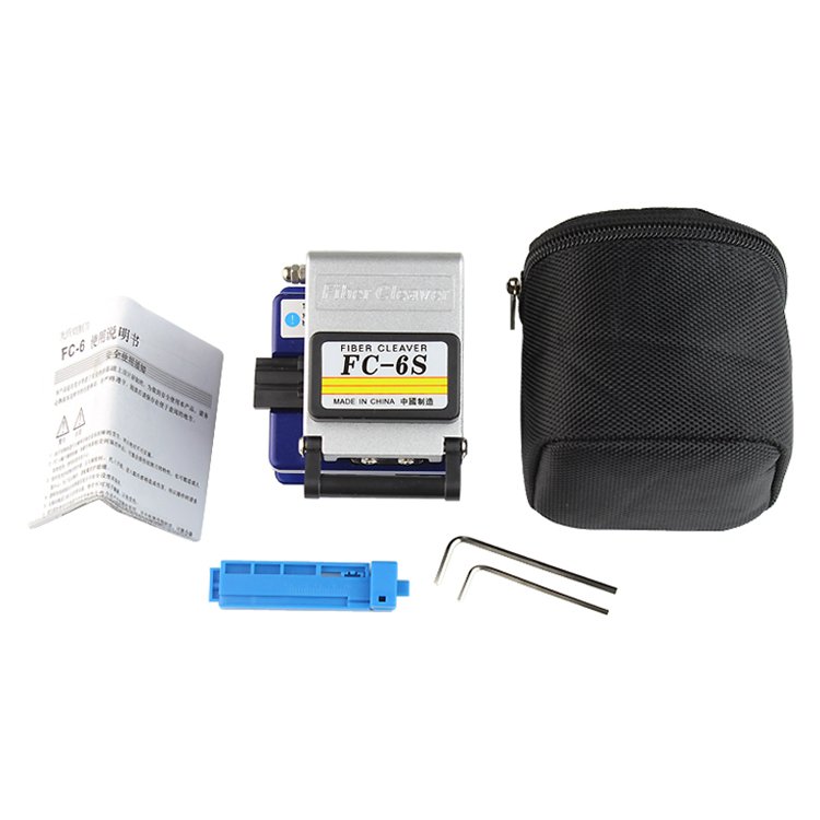 FTTH Fiber Optic Tool Kit with Optical Power Meter and Visual Fault Locator and FC-6S Fiber Cleaver