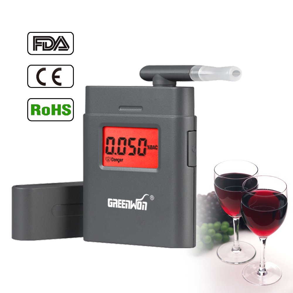GREENWON alcohol meter hydrometer Wholesale Driving Safety Breathalyzer Personal Use Digital Alcohol Tester