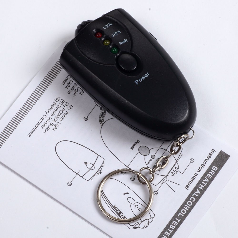 Limited time discount New Mini Flashlight Alcohol Breath Tester Breathalyzer