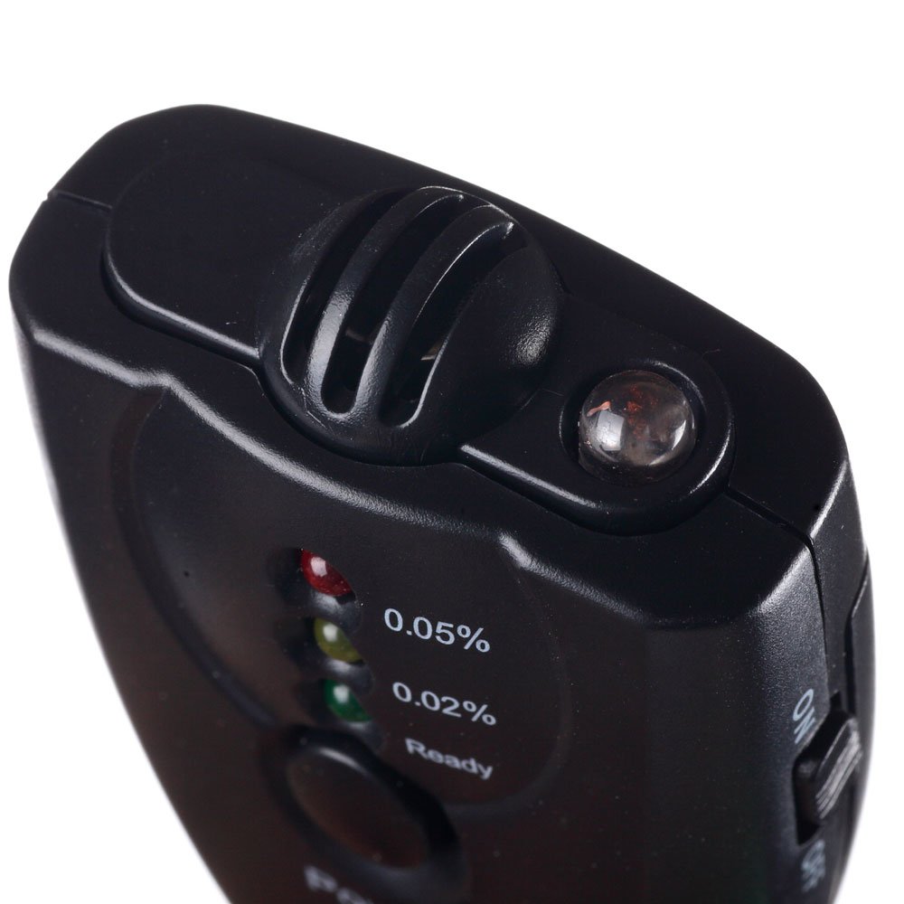 Limited time discount New Mini Flashlight Alcohol Breath Tester Breathalyzer