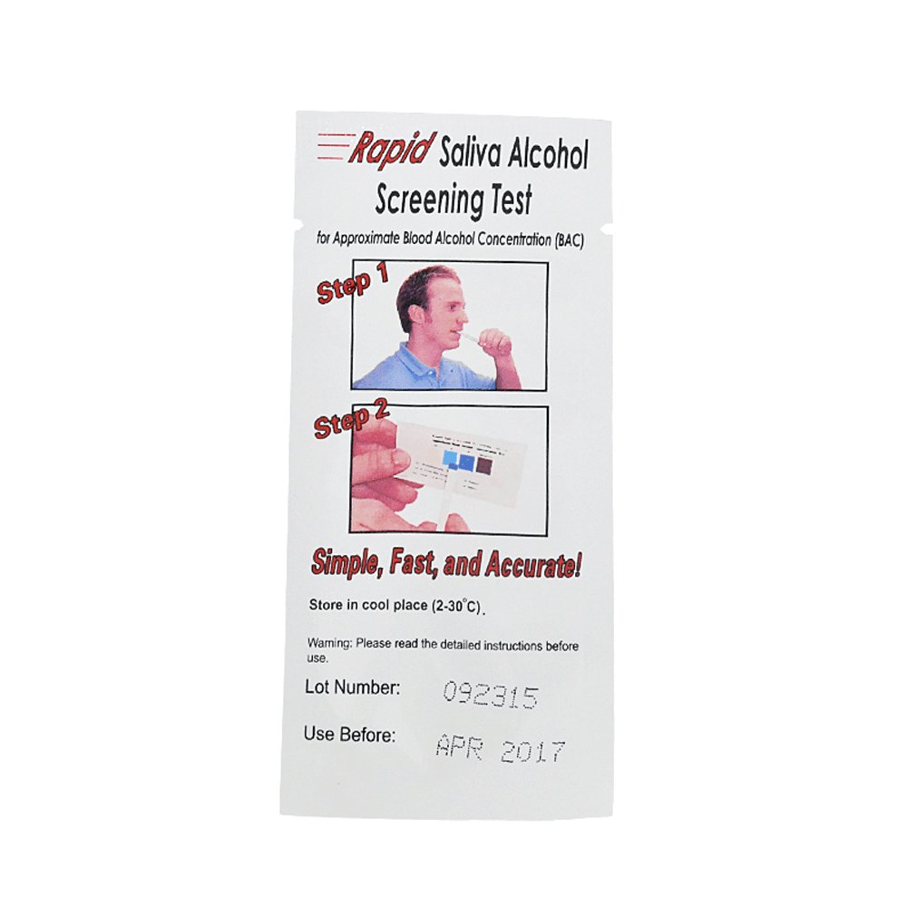 GREENWON & AHKUCI Test Rapid Saliva Alcohol Tester Strips PFT-69