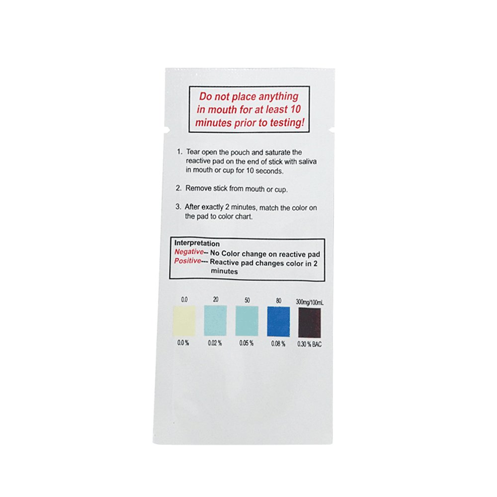 GREENWON & AHKUCI Test Rapid Saliva Alcohol Tester Strips PFT-69