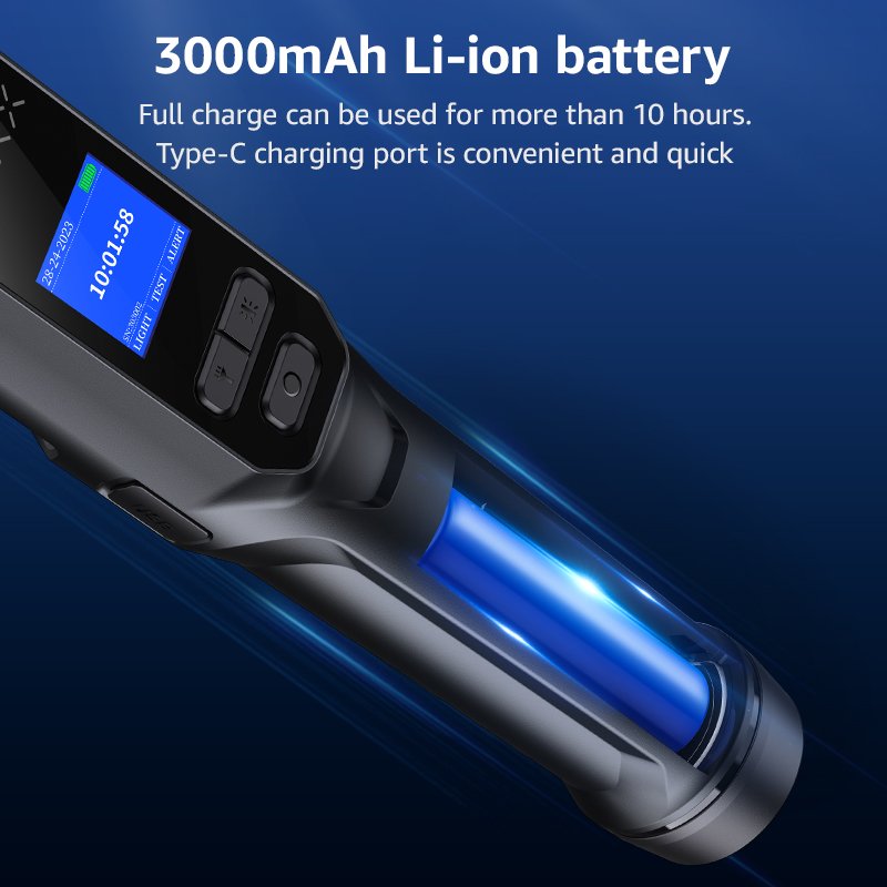 Alcohol tester testeur dalcool alcotester fuel cell sensor breathalyzer top selling baton Mr black 7
