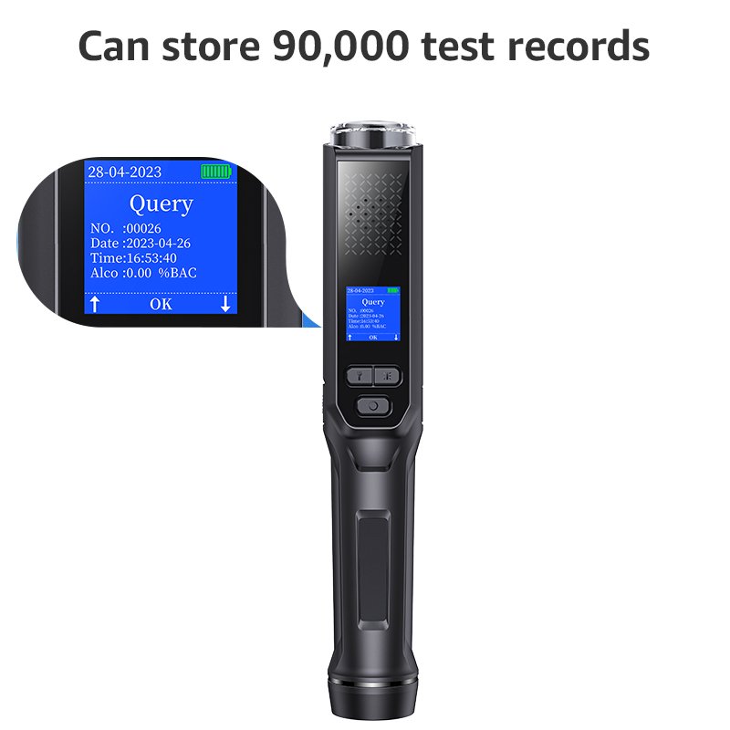 Alcohol tester testeur dalcool alcotester fuel cell sensor breathalyzer top selling baton Mr black 7