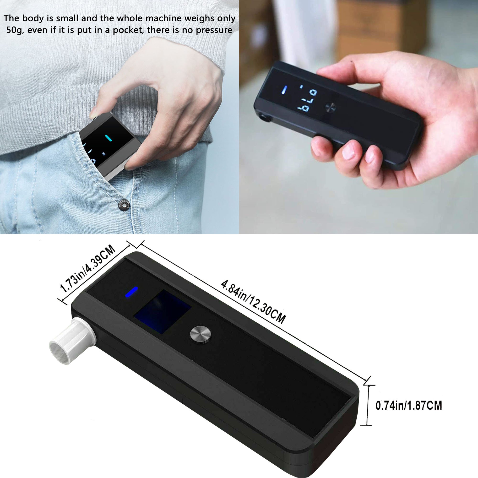 WG188 Alcohol Breathalyzer Tester 2023 Breathelyzer Manufacture Alcohol Detector OEM and ODM