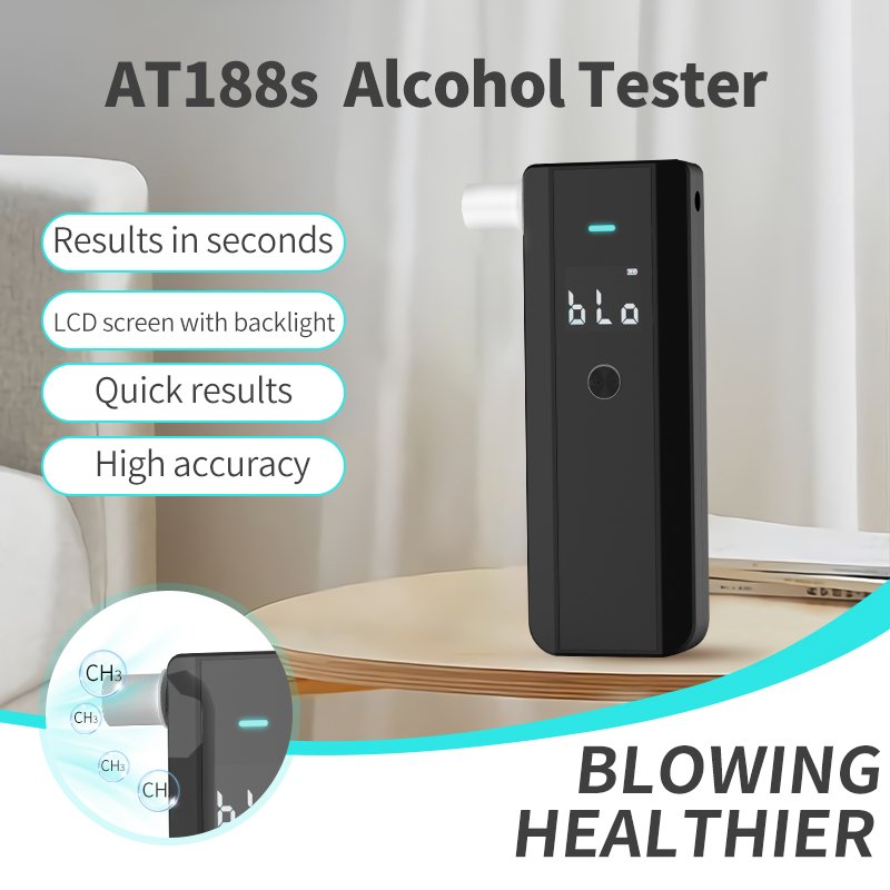 WG188 Alcohol Breathalyzer Tester 2023 Breathelyzer Manufacture Alcohol Detector OEM and ODM