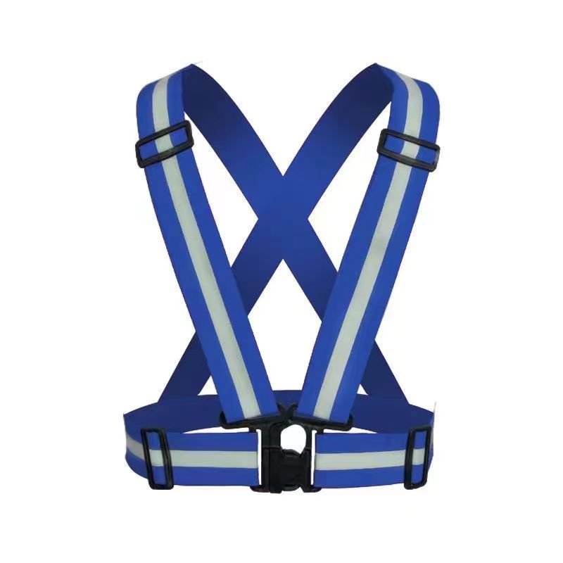 reflective vest with adjustable straps for night running and driving, traffic safety reflective vest with elastic s