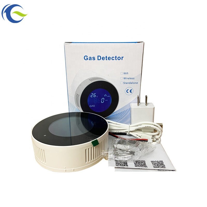 Household Tuya Wifi lpg gas CH4 biogas methane natural gas leakage alarm detector