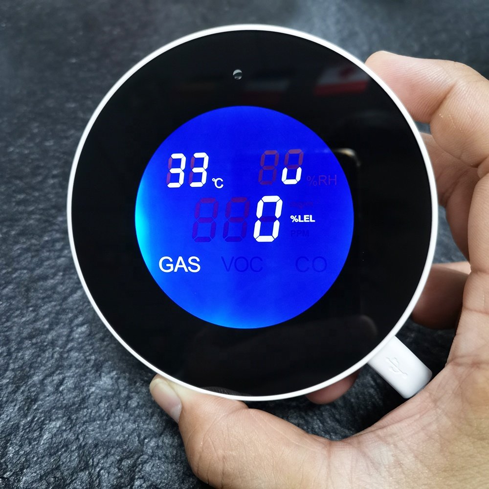 Household Tuya Wifi lpg gas CH4 biogas methane natural gas leakage alarm detector