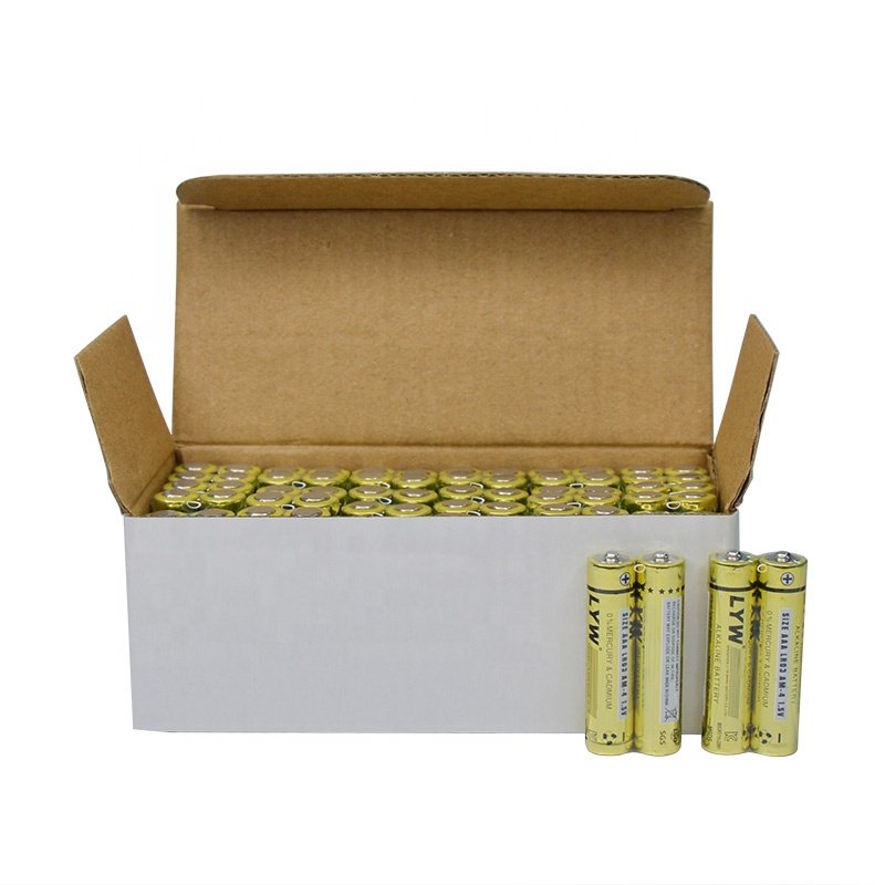 cheap CROWN Alkaline battery High quality 1.5v LR03 AAA primary alkaline battery and mercury-free alkaline battery