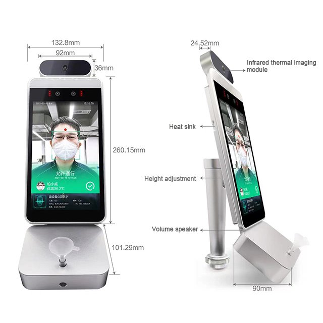 Top Selling Newest Biometric Alcohol Breathanlyzer Face Recognition Alcohol Texter Device Alcohol Tester For Printing