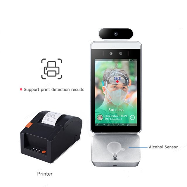 Top Selling Newest Biometric Alcohol Breathanlyzer Face Recognition Alcohol Texter Device Alcohol Tester For Printing