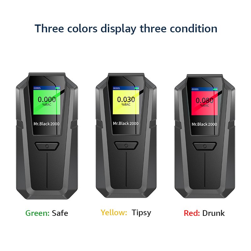 2024 Good alcootest alcohol breathalyzer alcohol tester alcohole breath tester digital breathalyzer can OEM/ODM white/red/yellow