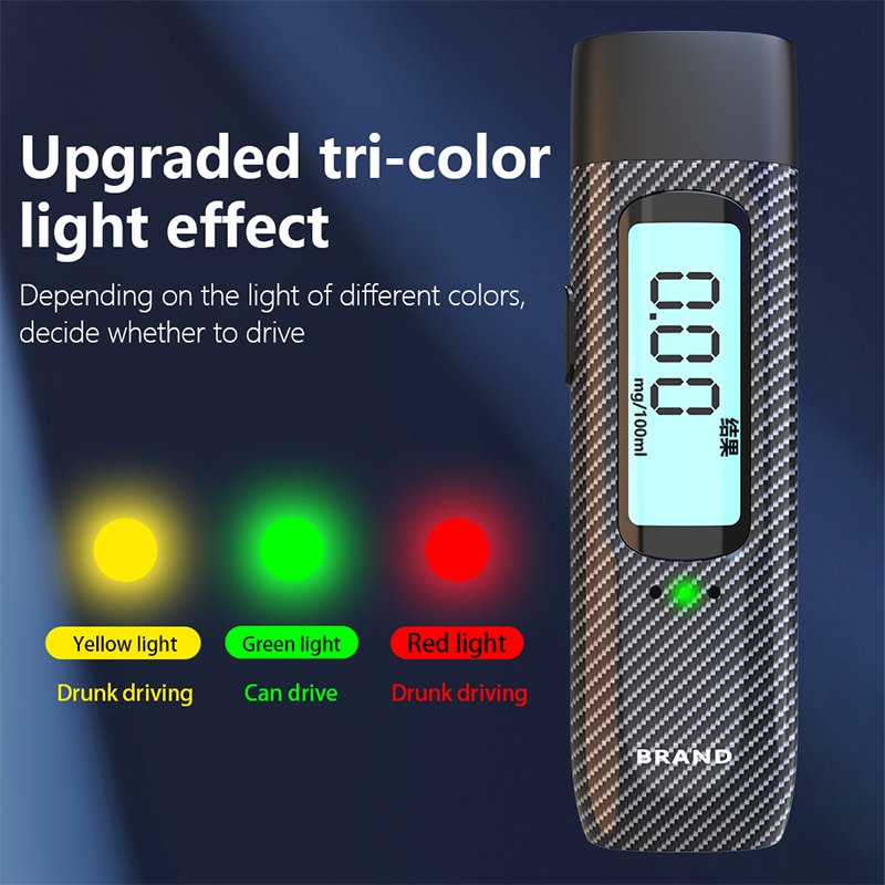 Non-Contact Breath Alcohol Tester, Zinc Alloy Material New Upgrade Portable Breath Alcohol Tester Alcohol Tester