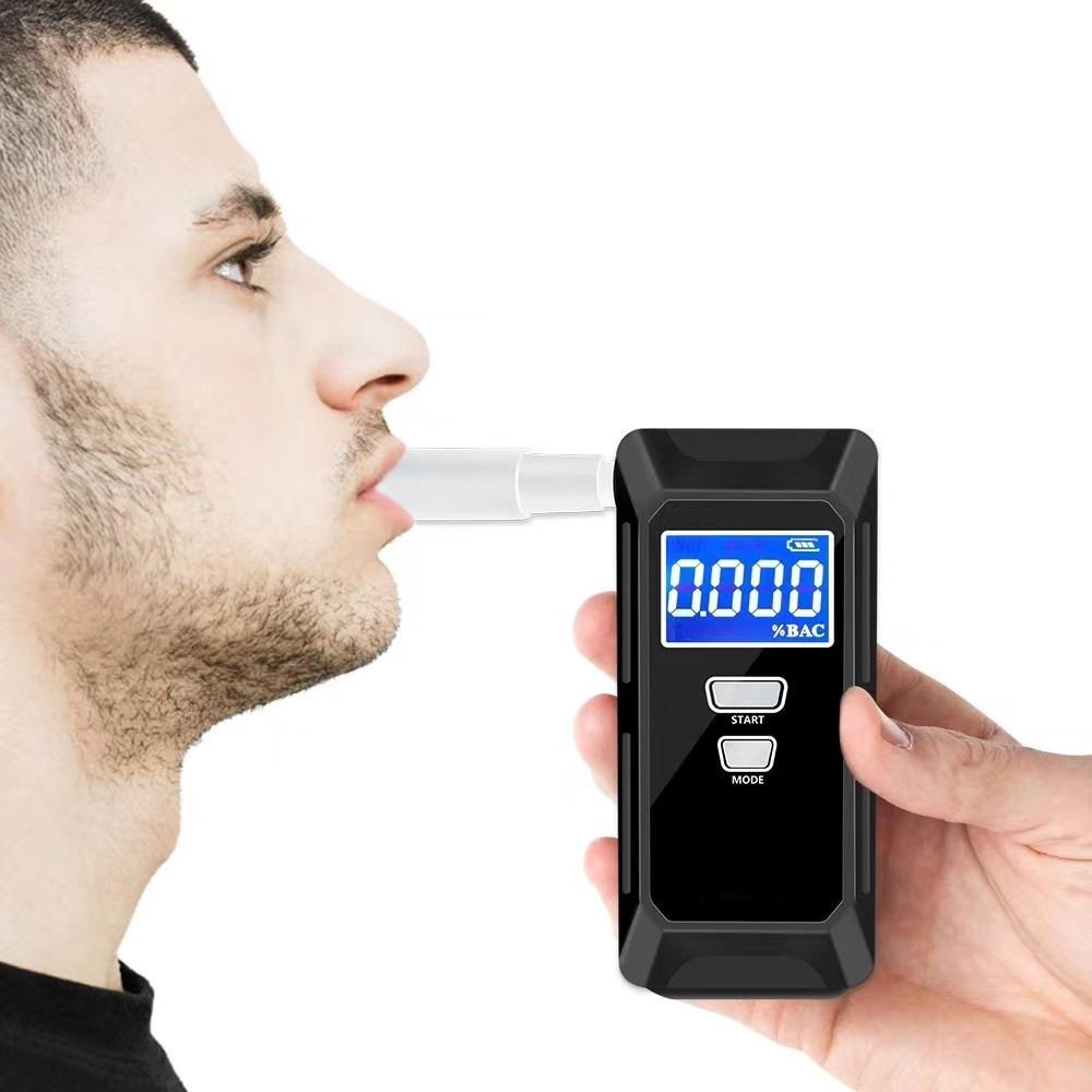 LED Display Portable Breathalyzer Automatic Alcohol Tester Professional Breath Testers