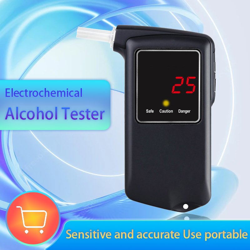AT-858F Portable Breath Type Electrochemical Alcohol Tester Handheld blowing type alcohol tester