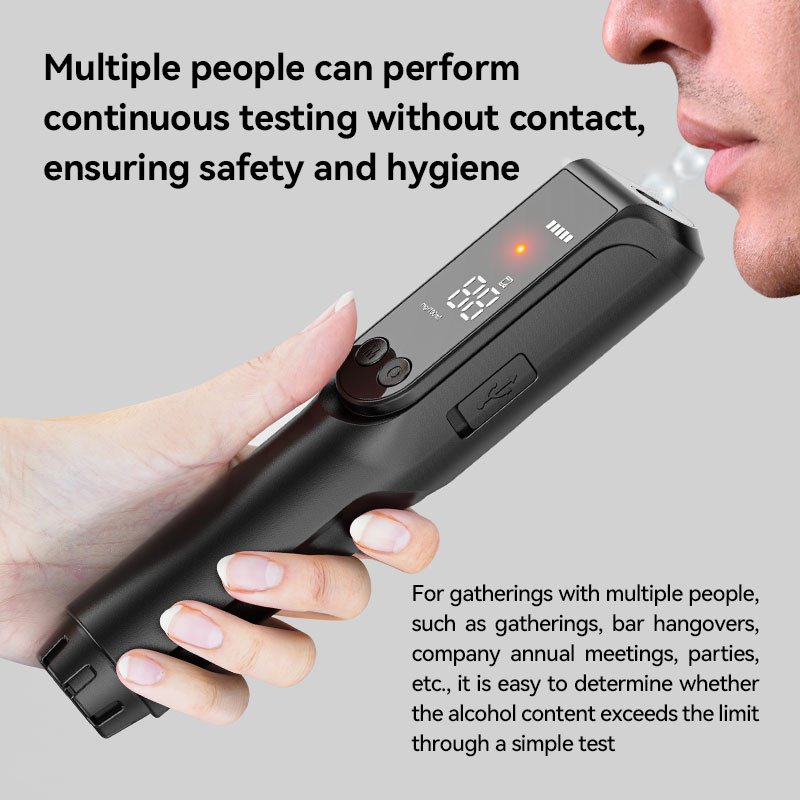 Compact and portable lamp-affordable-Baton alcohol tester analyzer breathalyzer for Enterprise use alcohol breath tester XJ-2000